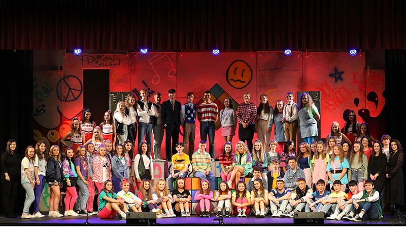 Holy Rosary College Back to the 80s Musical Cast